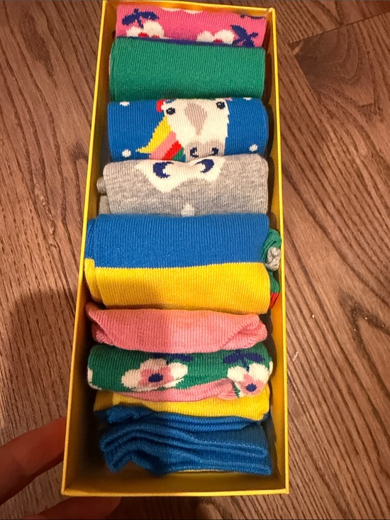 Boden Other - Brand new girl’s Colorful Crew Socks - Pack of Fun Multicolor Designs （7 pairs）